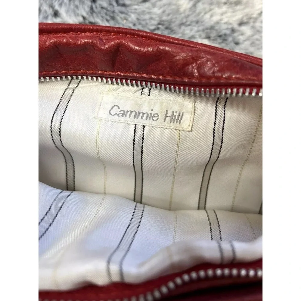 VTG Cammie Hill‎ NY Red Soft Leather Wristlet